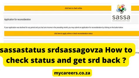 Sassa Status Check R350 Srd Grant How To Check Your Status