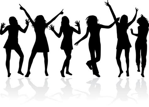 Dancing Girls Silhouettes — Stock Vector © Pablonis 41329609