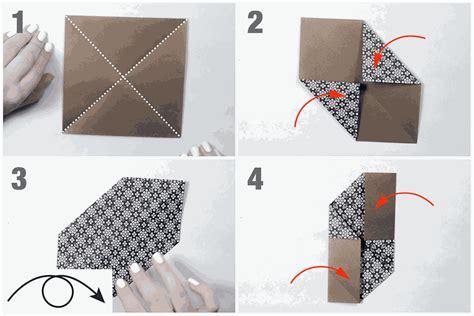 Easy Origami Pinwheel Tutorial