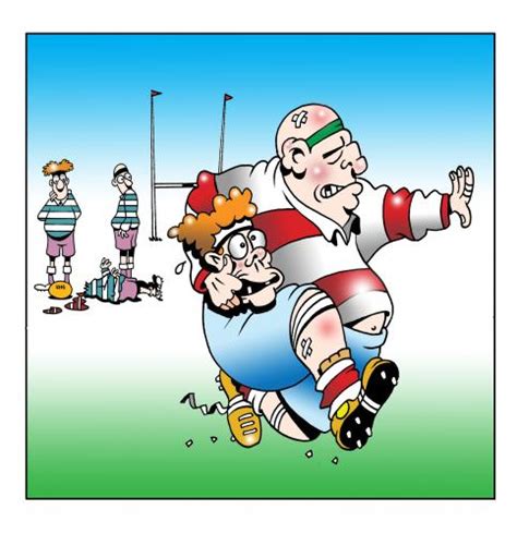 Rugby By Toons Sports Cartoon TOONPOOL