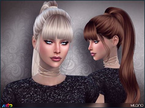 The Sims Resource Milano Hair By Anto ~ Sims 4 Hairs Sims Hair Sims