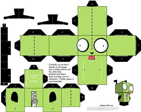 Adels Book Cube Paper Craft Some Cute Characters
