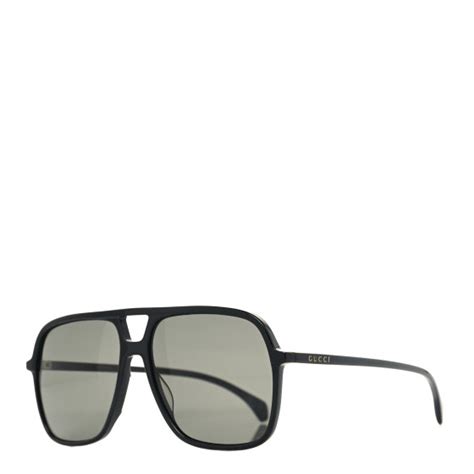 Gucci Acetate Brow Bar Aviator Sunglasses Gg0545s Black 1336864