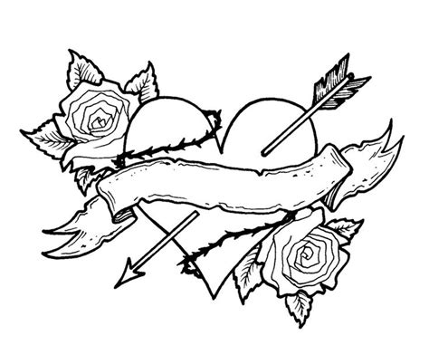 Hearts And Roses Coloring Pages - GetColoringPages.com - Coloring Home