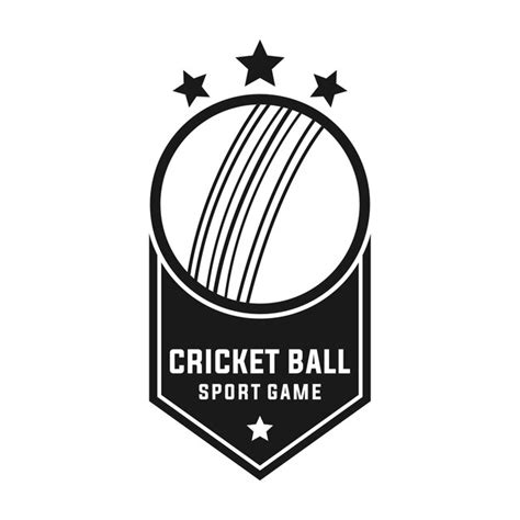 Modèle De Vecteur De Sport De Cricket Illustration Graphique De Ballon