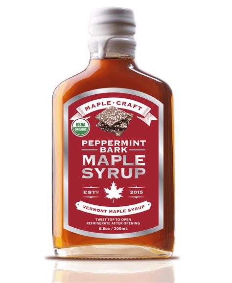 Peppermint Bark Maple Craft Syrup Maple Craft Released Holiday