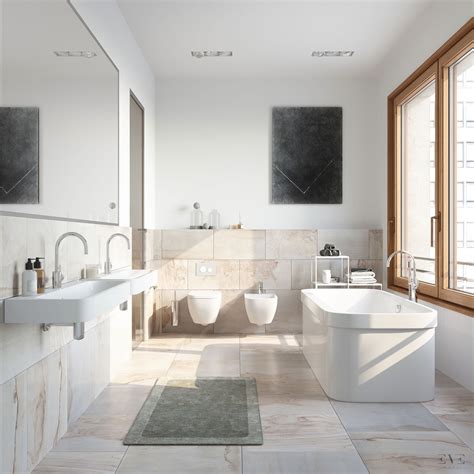 27 Impressive Minimalist Bathroom Tiles ~ Aesthetic Home Design