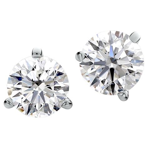 Flawless Gia Certified Carat Round Brilliant Cut Diamond Studs For