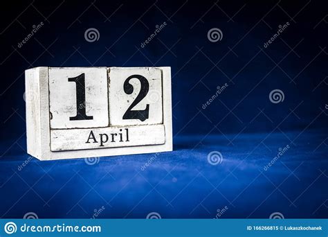 April 12th Twelfth Of April Day 12 Of Month April Rustic Wooden