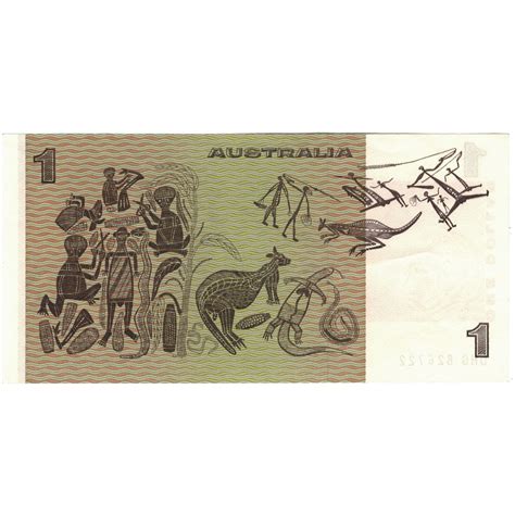 banknote australia 1 dollar km 37a au 55 58 world paper money