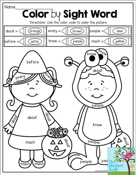 A great pastime, coloring pages can also be created to suit any theme, holiday or festival. Color by Sight Word with 1st grade sight words! Children ...