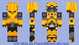 Open up the marketplace on your minecrafting device and download. Bumblebee Minecraft Skin