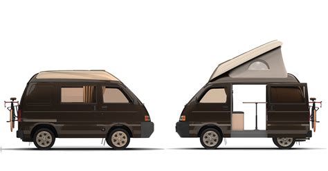 Piaggio Porter Van Camper Edition V1 On Behance