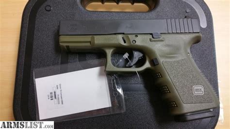 Armslist For Sale Glock 19 9mm Gen 3 In Od Green 2 15 Rd Mags Brand