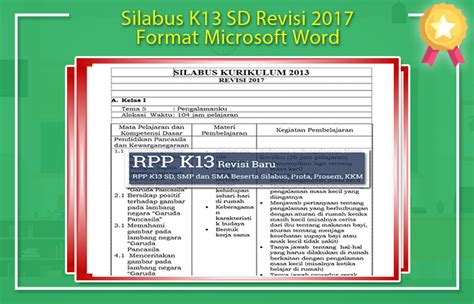 Maybe you would like to learn more about one of these? Silabus K13 SD Revisi 2017 Format Microsoft Word | RPP K13