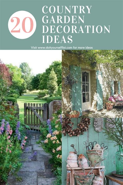 These ideas, including landscaping design, garden ideas, and garden design, will inspire. Pin on Country Garden Decoration Ideas