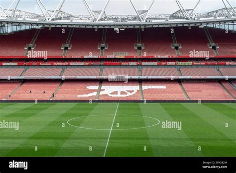 Pitch View Inside The Emirates Stadium Arsenal Football Club London