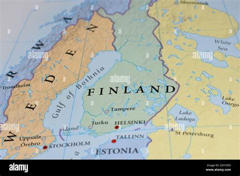 Finland Sweden Norway Map Stock Photo Alamy