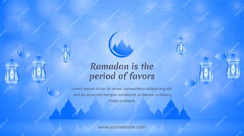 Premium Vector Ramadan Kareem Banner Template