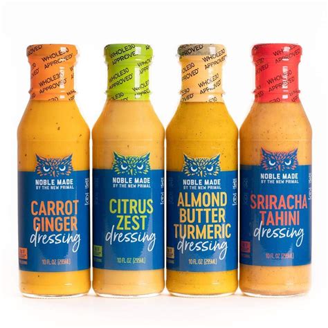 Buy Noble Made By The New Primal Dressing Variety Pack Includes Sriracha Tahini Carrot Ginger