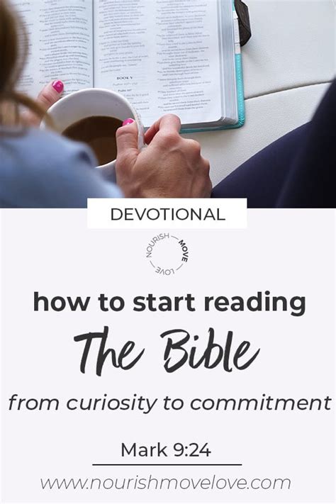 Devotional Prayer How To Start Reading The Bible Nourish Move Love