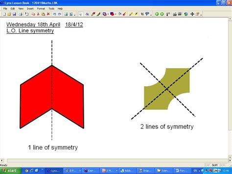 Mr Howes Class Maths Line Symmetry