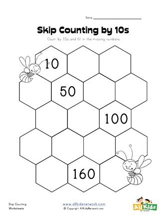 Count Tens Fill In The Blank Worksheet Have Fun Teaching Worksheets
