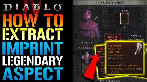 Diablo 4 Legendary Aspect Guide How To Imprint And Extract Legendary