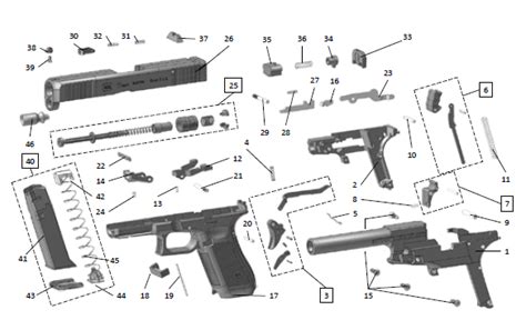 Parts Listbreakdown For Glock Gen Model 17 22 35 Glock Pro 44 Off