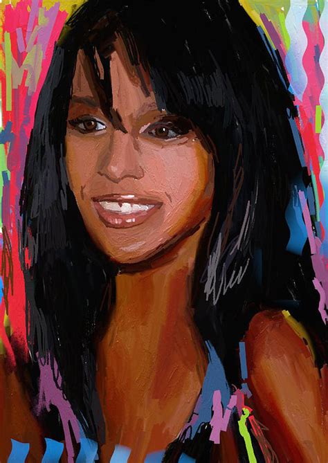 Aaliyah Painting By Bogdan Floridana Oana Fine Art America