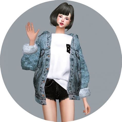 Acc Vintage Denim Jacket At Marigold Sims 4 Updates