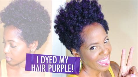 Choose a classic dye from your local beauty. Manic Panic Ultra Violet Hair Dye on Natural Hair - YouTube