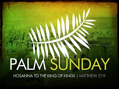 Palm Sunday Background Powerpoint