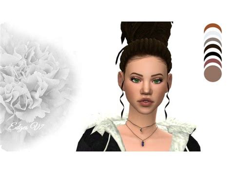 Full Scalp With Edges By Setsuki Sims Hair Sims 4 Womens Hairstyles