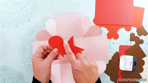 Handmade Customisable Blank Origami Heart Explosion Box Explosion Box