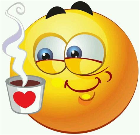 Good Morning Coffee Anyone Emoticons Emojis Emoji Smiley