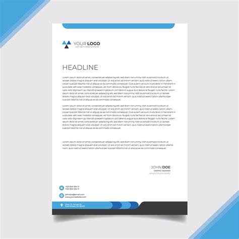 Free Letterhead Logo Design Free Vector Letterhead Template Design