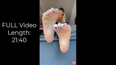 yen asian soles and blue toes pedi on bed 8 [preview] youtube