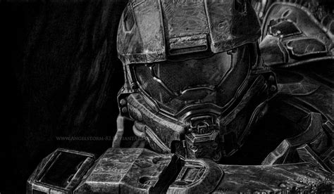 Traditional Fan Art Halo 4 The Master Chief By