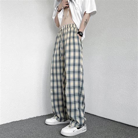 Wide Leg Plaid Pants ⎮ Sws Streetwear Clothing And Accessories