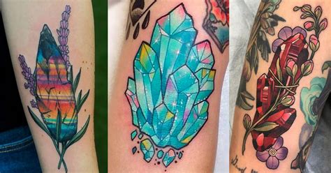 25 Healing Crystal Tattoos Tattoo Ideas Artists And Models