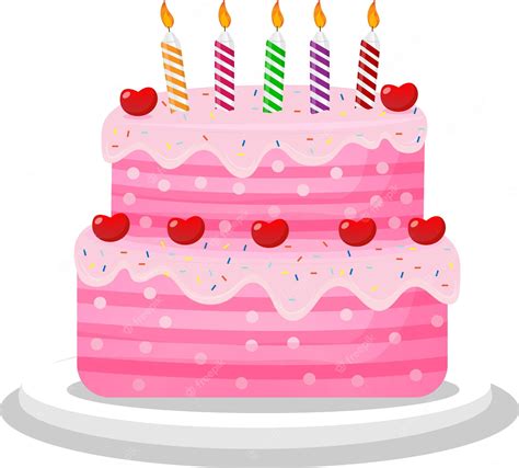 Pink Birthday Cake Vector Png Images Pink Birthday Cake Cake Clip Art Library