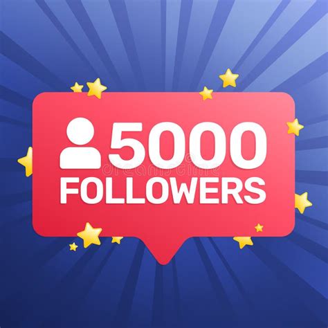 5000 Followers Banner Poster Congratulation Card For Social Network