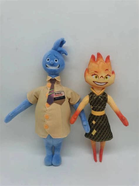 Ember Lumen Elemental Plush Doll Wade Ripple Pixar Movie Collection