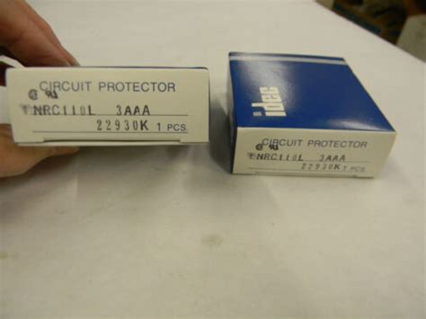New Lot Of 2 Idec Nrc110l 3aaa Circuit Protectors 2b4 Ebay