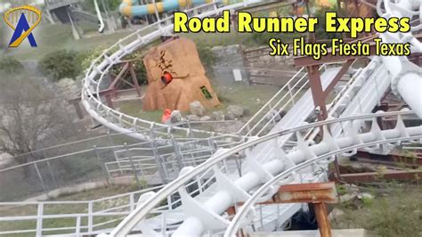 Road Runner Express Roller Coaster Pov At Six Flags Fiesta Texas Youtube