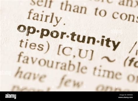 Opportunity Explanation Hi Res Stock Photography And Images Alamy