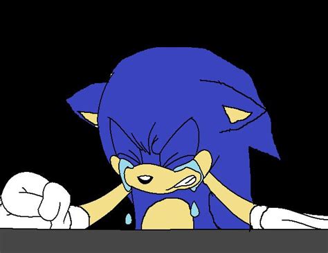 Sonic Crying By Sontailss On Deviantart