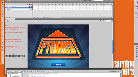 Editing The Pyramid Flash Game Template Youtube
