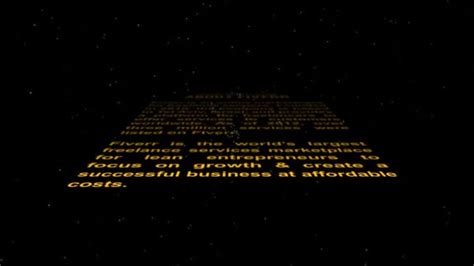 Customize Star Wars Opening Crawl Video With Your Logo And Text By